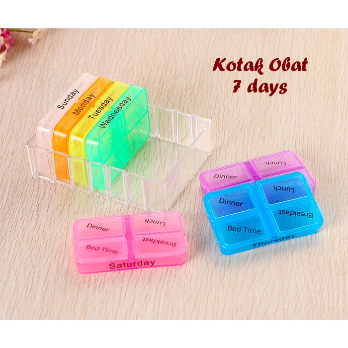 Kotak obat 7 hari / Tempat penyimpanan obat