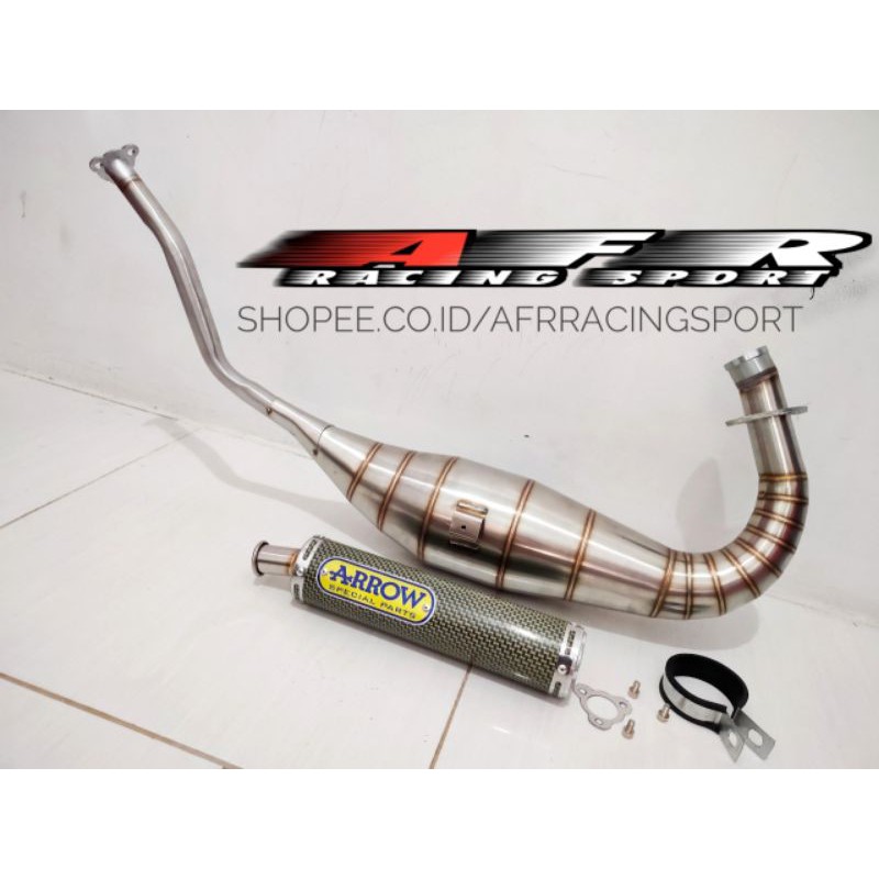 Knalpot Ninja R RR ARROW Kevlar Stainless