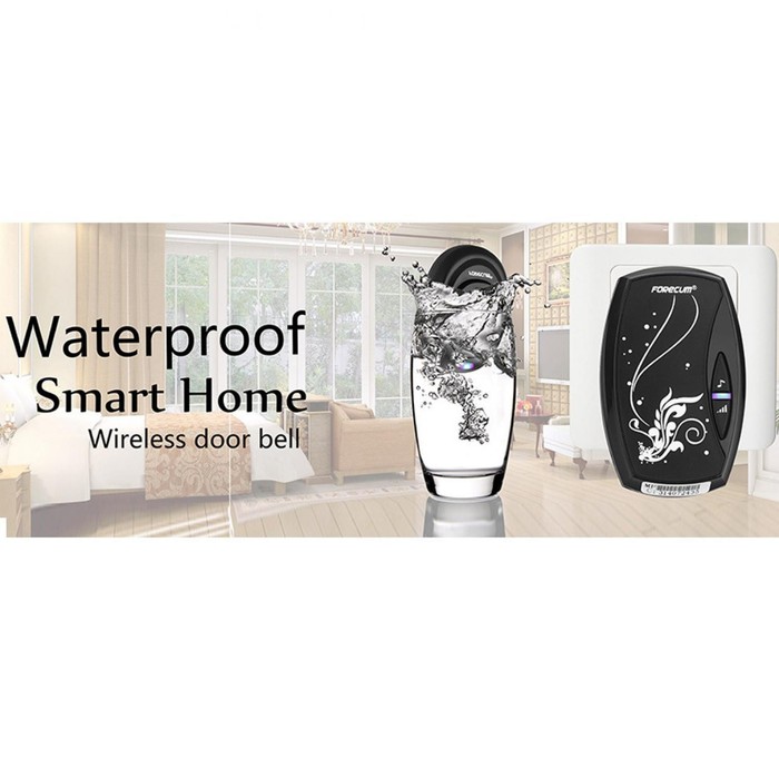 Bel Rumah Wireless Waterproof - Wireless Smart Alarm Doorbell