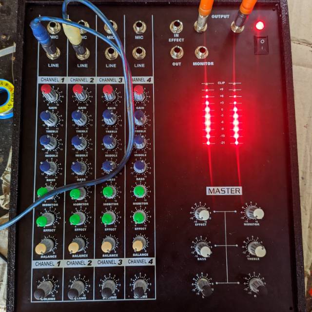 MIXER RAKITAN 4 CHANNEL + EFFECT