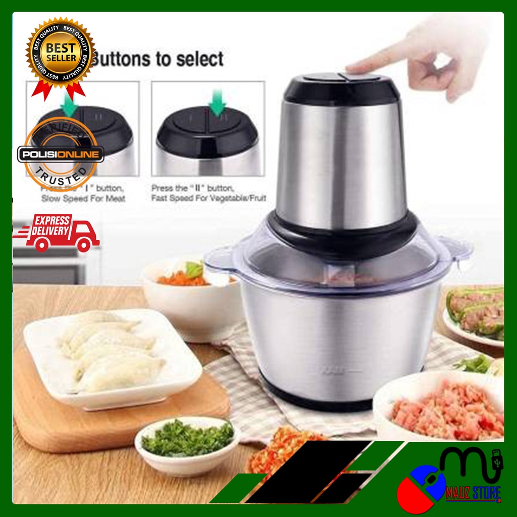 Meat Grinder Stainless 2 Lt - Blender Capsule Cutter - Gilingan Daging - Mauz Zabir