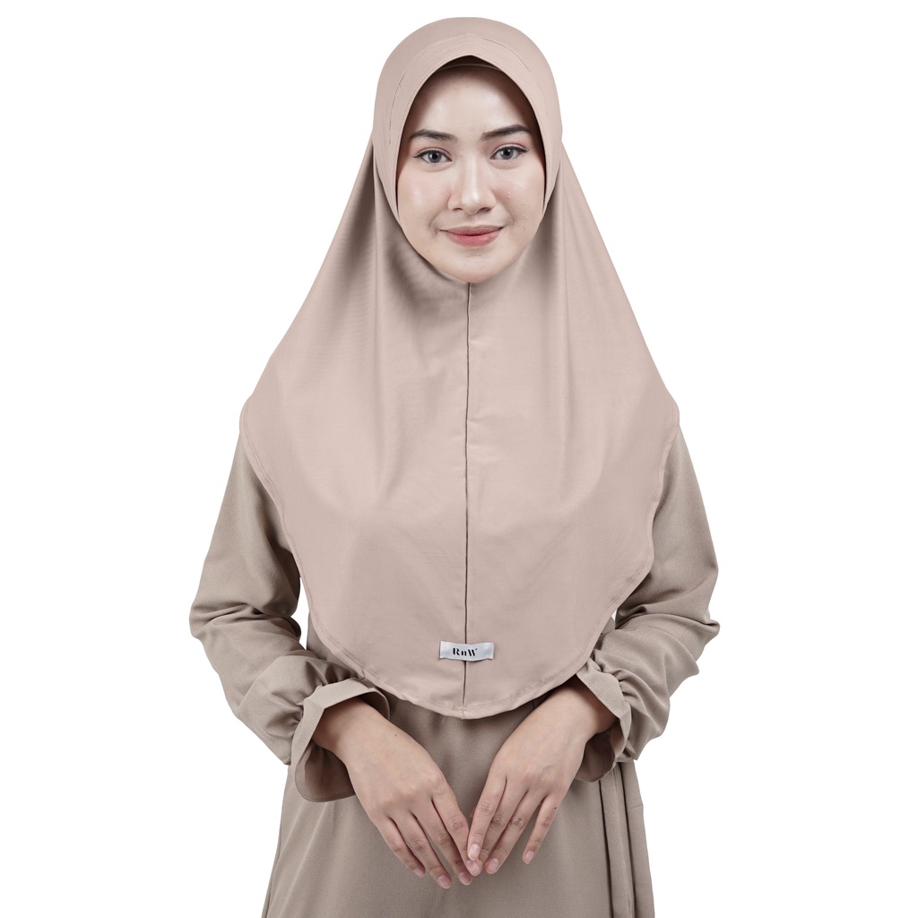 RnW Hijab Instan Daily - Laluna Hijab-Coklat Pastel
