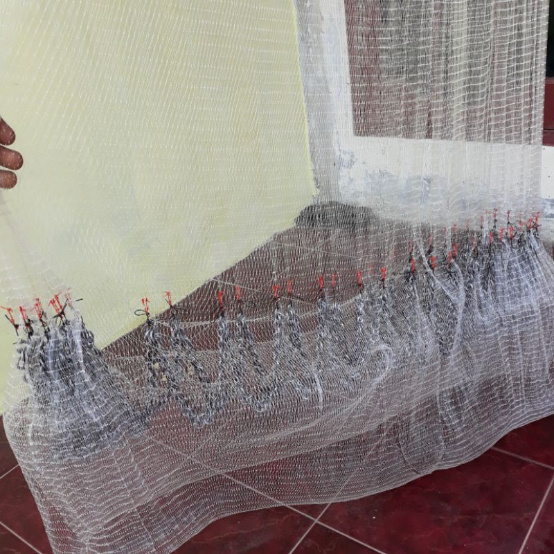 

jala udang 3/4 berat 3,7kg panjang 2.10 meter lokasi medan kualitas jala kembang