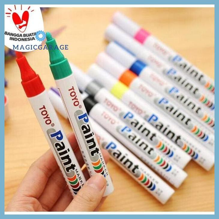 

Spidol Ban Paint Marker Mobil Motor Toyo Original - Merah
