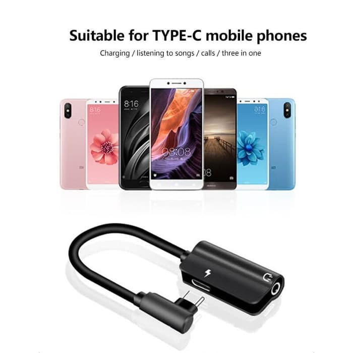 Audio Converter USB Type C to 3.5mm with Charger Port 2 in 1 WQ145827