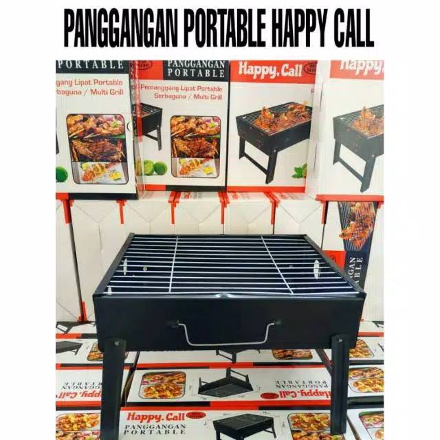 Barbeque Grill Alat Panggangan Portable Mini Pemanggang Lipat Sate Daging BBQ Korean Griller Outdoor