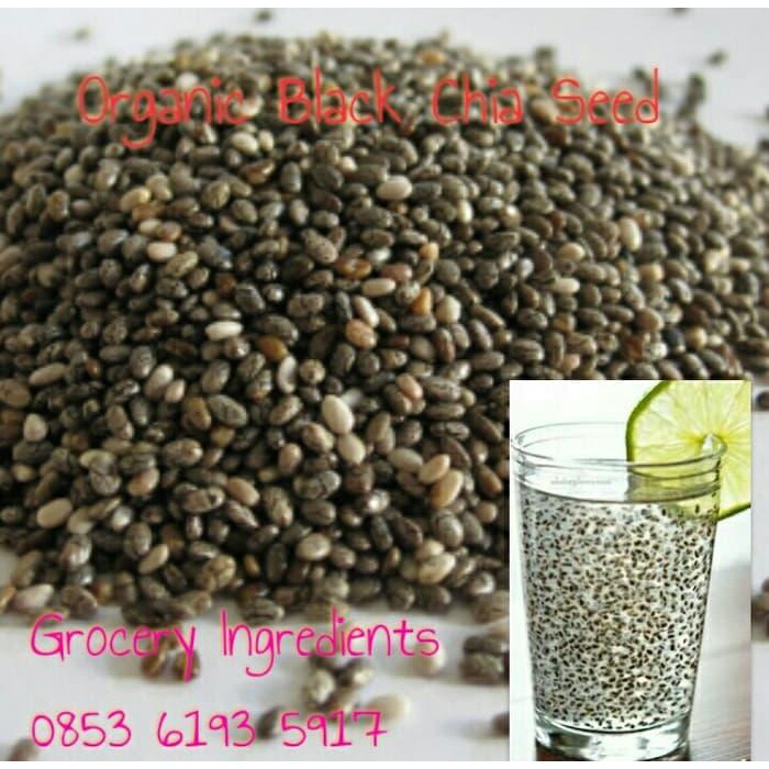 

Organic Black Chia Seed 100 gram / Chia Seed Organic Black