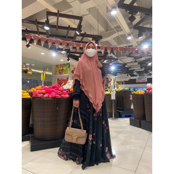 Black Mauve Basic - Set Syar'i Cantik by Masya, Madenia Syar'i