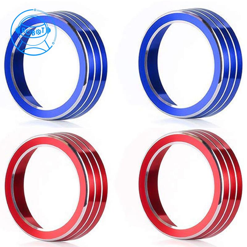 CKE Air Conditioning AC Knob Rings Climate Temperature Control Switch Covers for 10th Gen Honda Civic 2020 2019 2018 2017 2016 Blue 