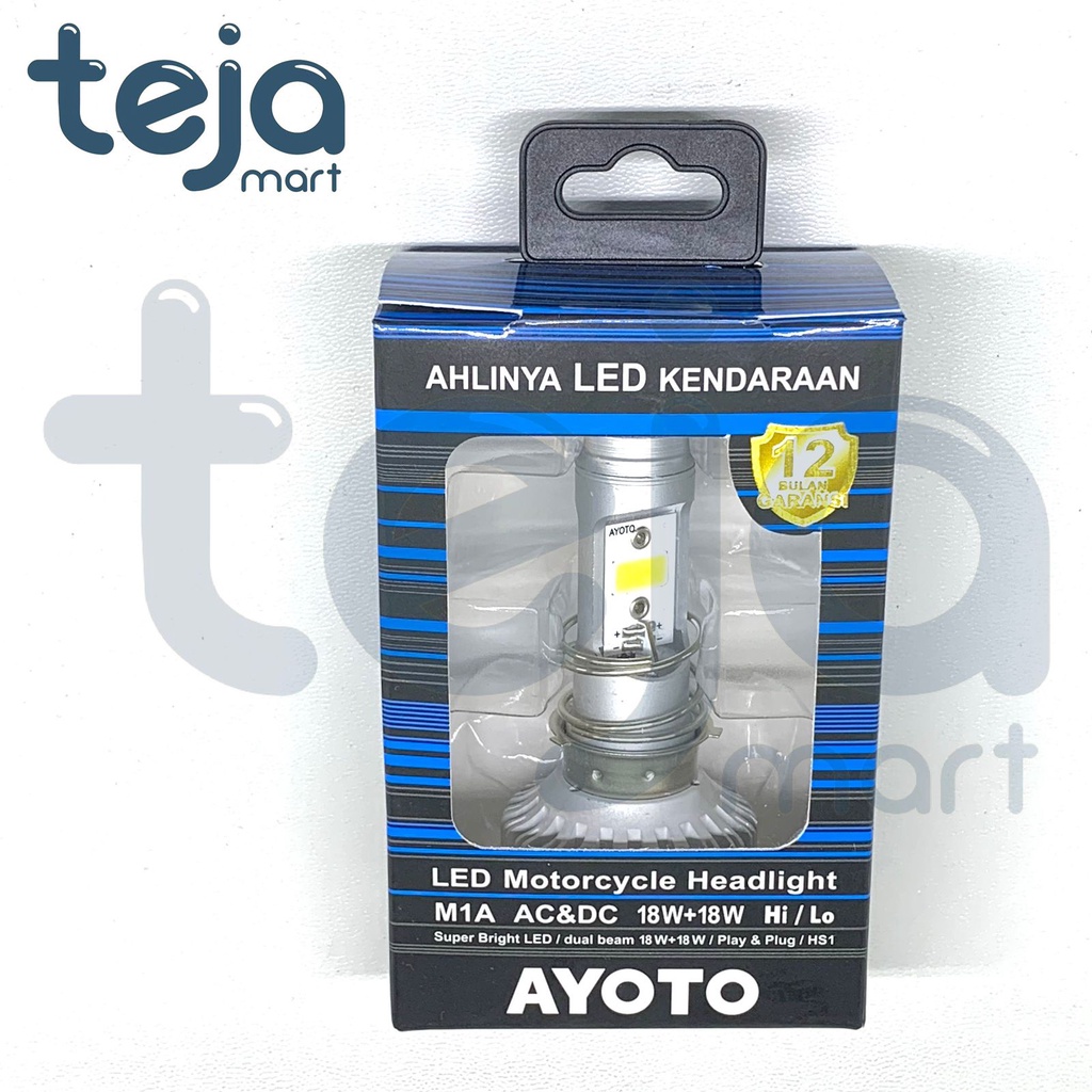 Lampu LED Utama Motor LED AYOTO M1A H6 AC DC Motor Bebek Matic AC &amp; DC