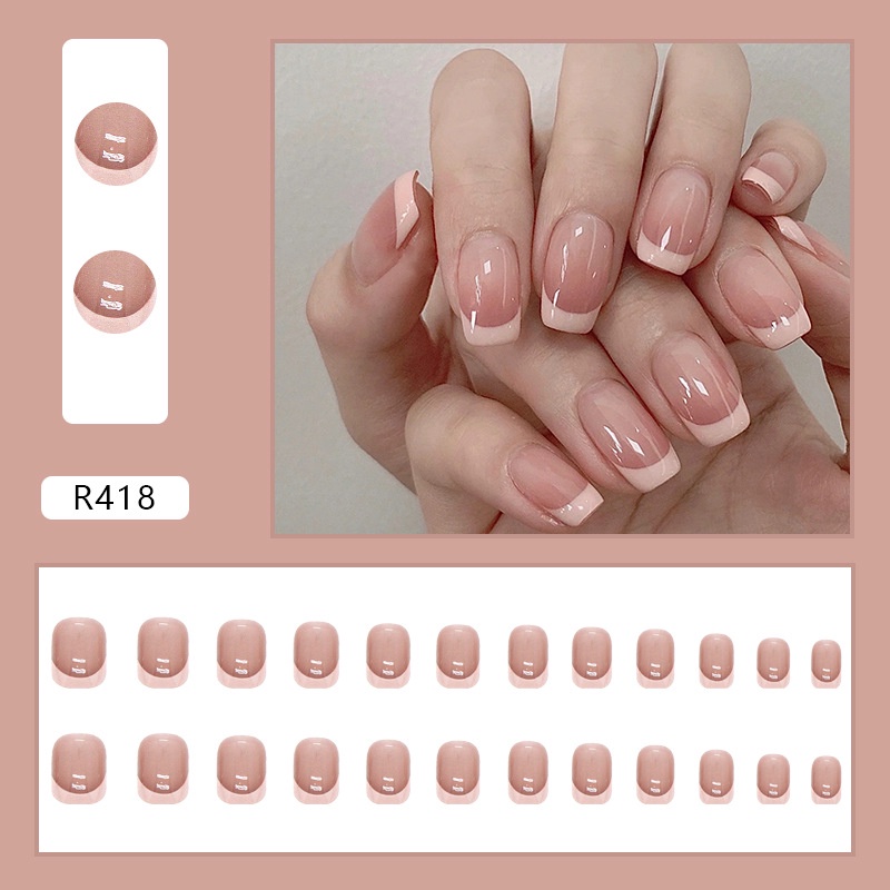 24pcs Kuku Palsu DIY Untuk Nail Art