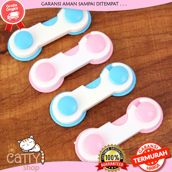 CATTY PENGUNCI ATAU PENGAIT LACI LEMARI PINTU KULKAS BAYI / BABY SAFETY LOCK BAND PENAHAN PENGAMAN