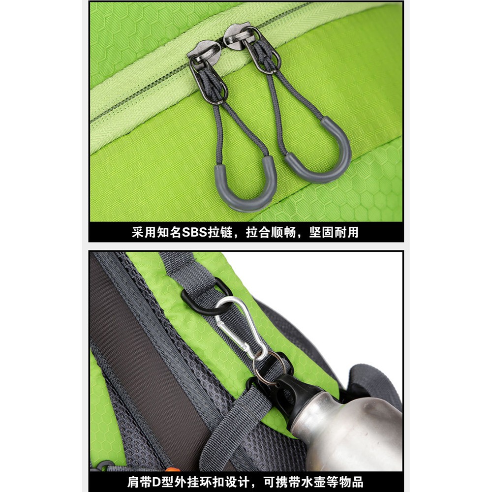 FLAMEHORSE Tas Gunung Outdoor Adventure Waterproof 40L - Black