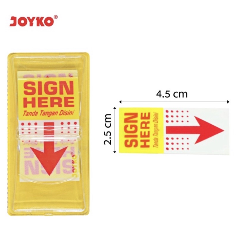 JOYKO INDEX &amp; MARK - PAPER PLASTIC PENANDA / PEMBATAS JOYKO IM-35 / PLASTIK KERTAS / SIGN HERE