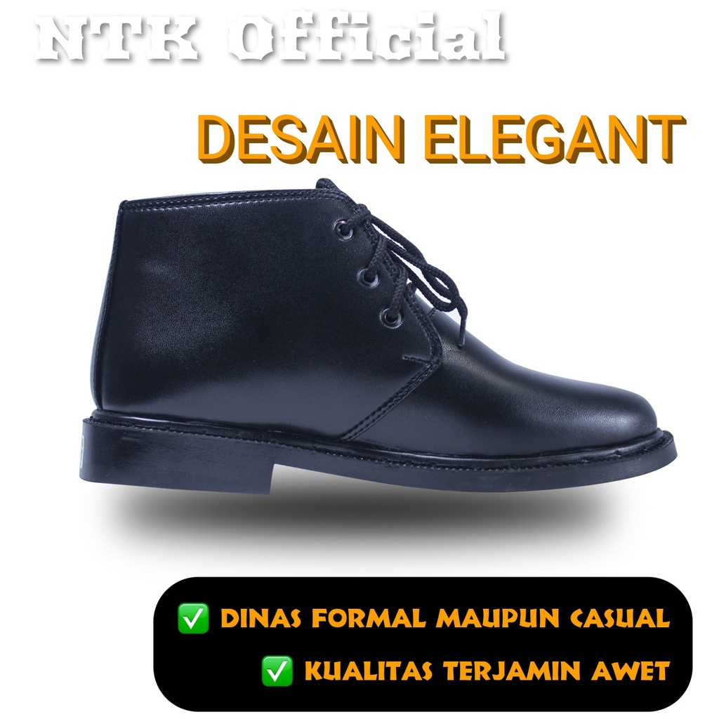 Sepatu kerja pria pdh semi formal matte dop ukuran 39 - 45