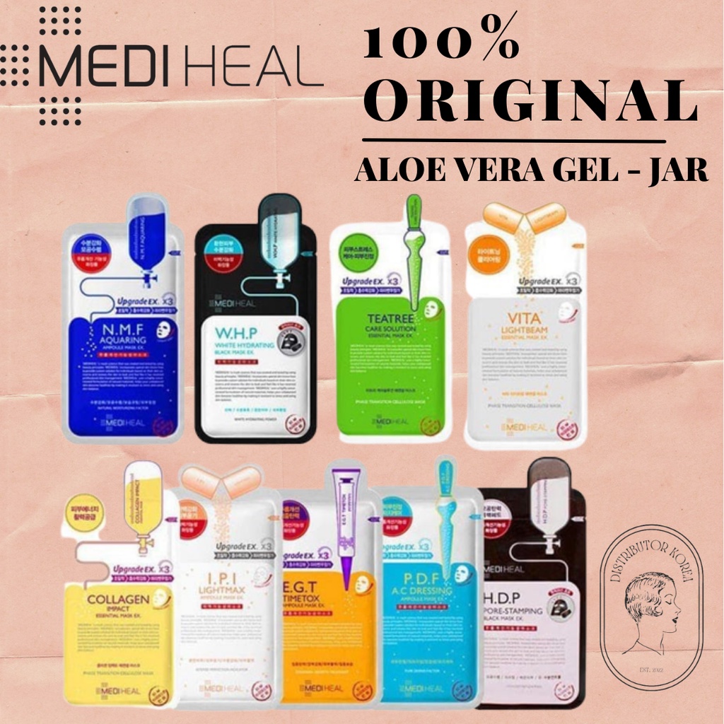 (100% ORIGINAL KOREA) SHEET MASK MEDIHEAL, SHEET MASK MEDIHEAL ORIGINAL, SHEET MASK MEDIHEAL ORI, SH