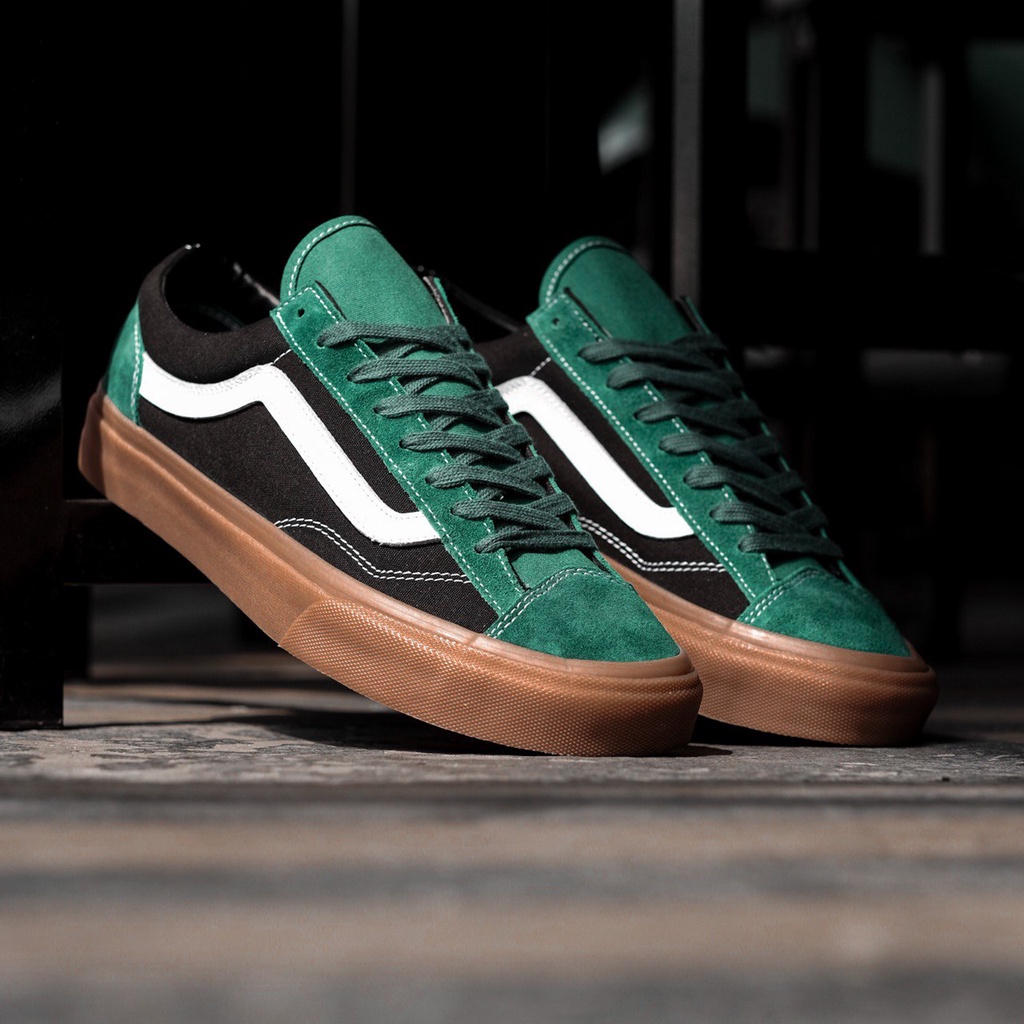 VANS STYLE 36 GUM GREEN FAIRWAY / FOREST NIGHT BLUE ORIGINAL 100%