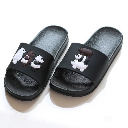 SANDAL SELOP KARET KARAKTER WE BEARS FAMILY PANDA BERUANG