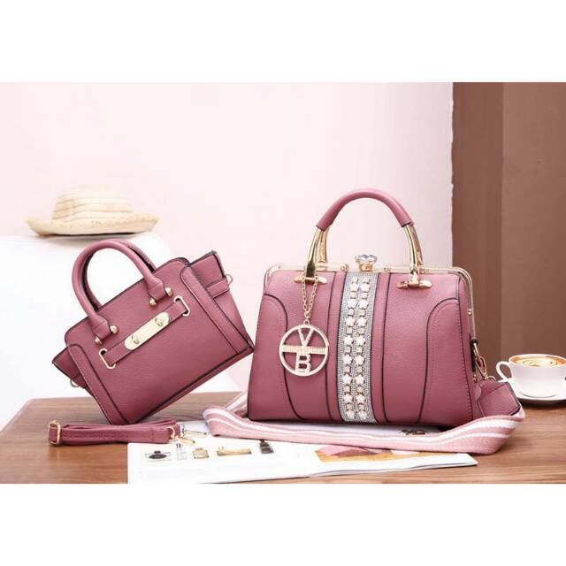 BESTSELLER TAS WANITA Vb Behel Swarovski 5712 TAS BATAM TAS IMPORT TAS GROSIR TAS BRANDED TAS ORIGIN