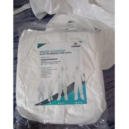 Coverall Medis Cozmeed / Hazmat APD Antivirus - Seal Jumbo XXL, XXXL