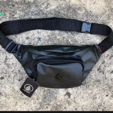 WAISTBAG VOLCOM ANTI AIR TAS SELEMPANG WATERFROOP  PRIA WANITA KOMPEK TAS SLEMPANG