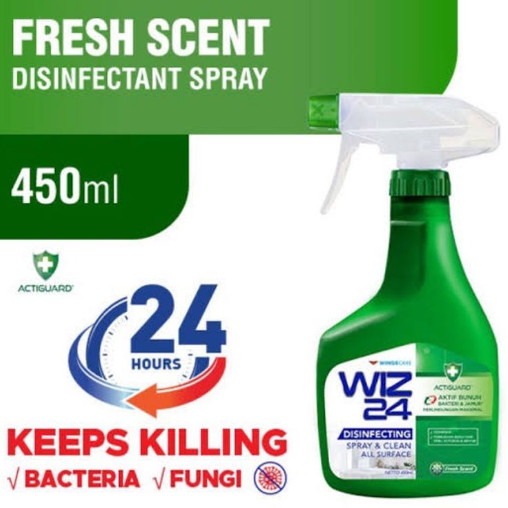 Wiz24 Desinfektan Spray 450ml - Wiz 24 Desinfectan Spray