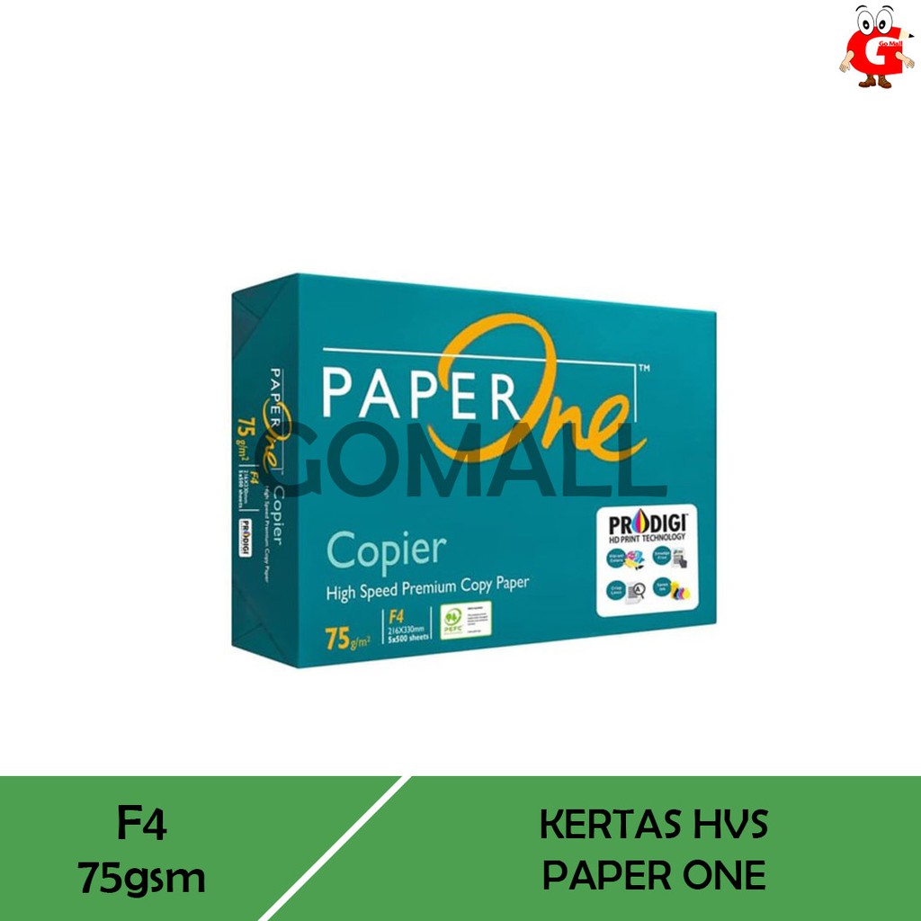 

Paper One Kertas HVS Fotocopy 75 GSM F4