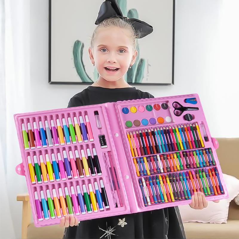 Kaikki Oil Pastel Crayon 150 Macam Warna Set Koper 150 in 1 Cocok Untuk - CP4-4