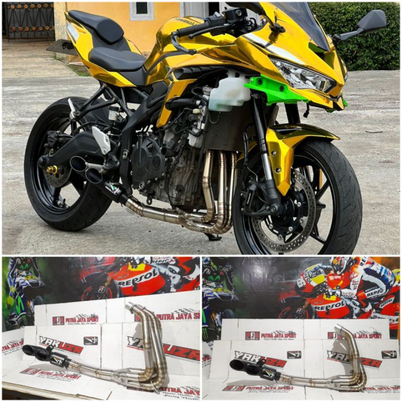 knalpot full system ninja zx25r yakuza gp pnp