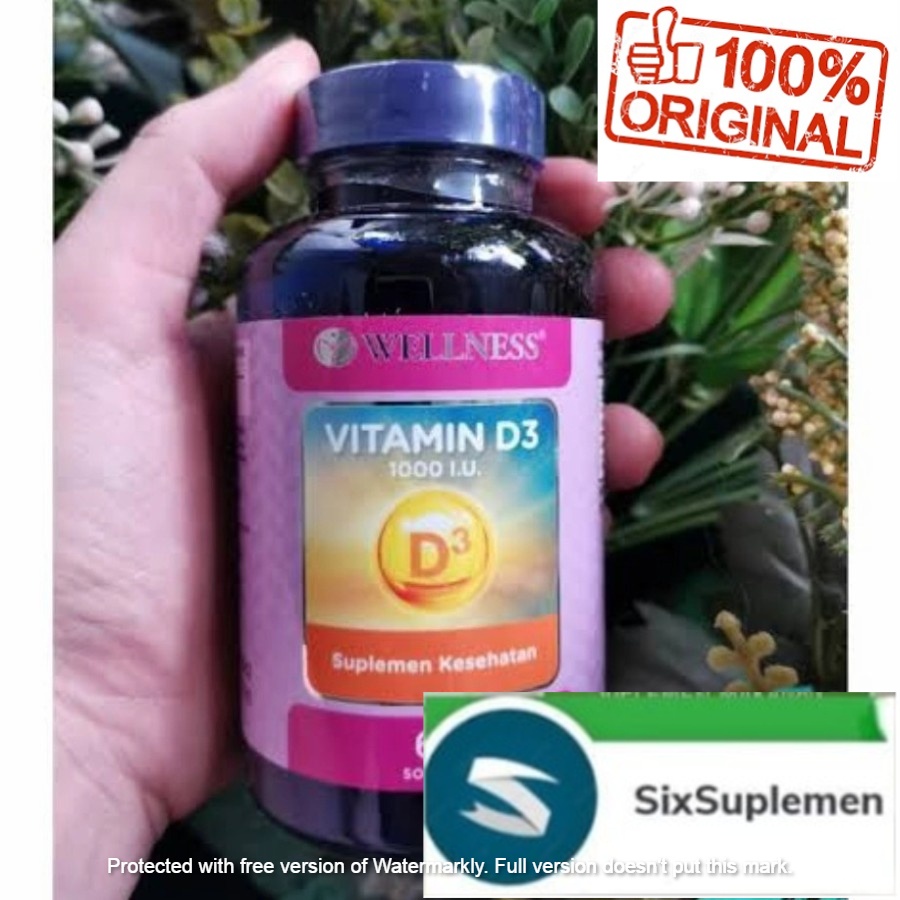 Wellness Vitamin D3-1000 IU isi 60