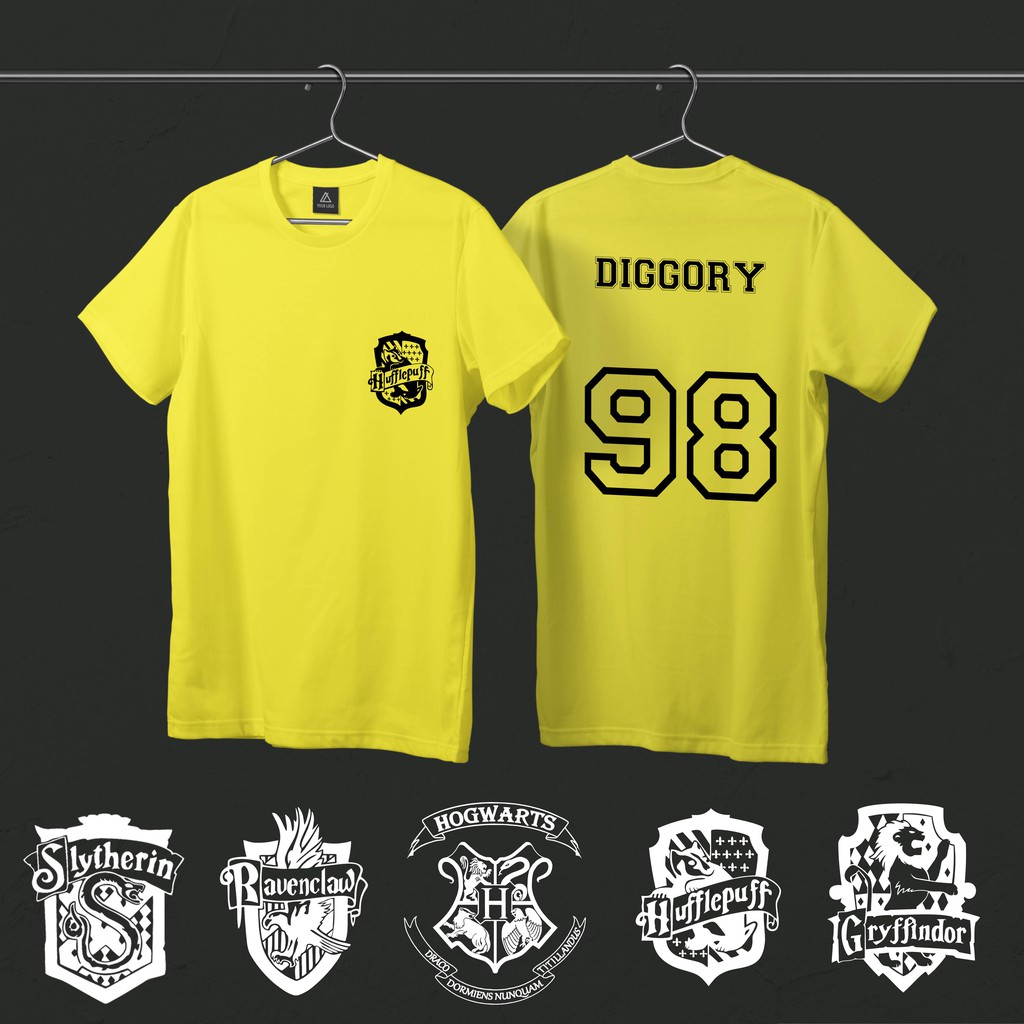 [KAOS DEWASA] HOGWART kaos kelas full color katun nyaman hufflepuff ravenclaw slytherin griffindor