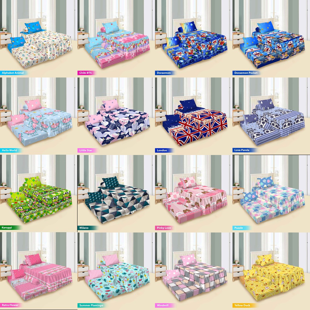 Sprei Vito Sorong 2in1 Duo 120x200 Single Animal Kingdom
