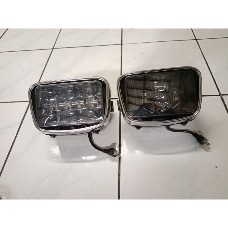 Lampu depan daymeker rx king oval set orisinil