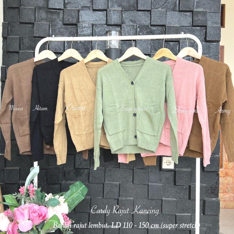 Cardi Rajut Pocket //JF515