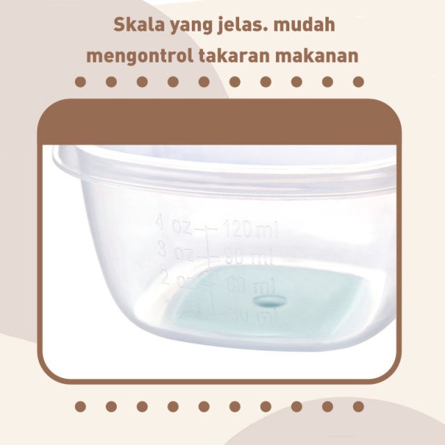 BABY FOOD CONTAINER WADAH MPASI BAYI | MICROWAVE &amp; STERILIZER SAVE | BPA FREE KEDAP DAN ANTI BOCOR