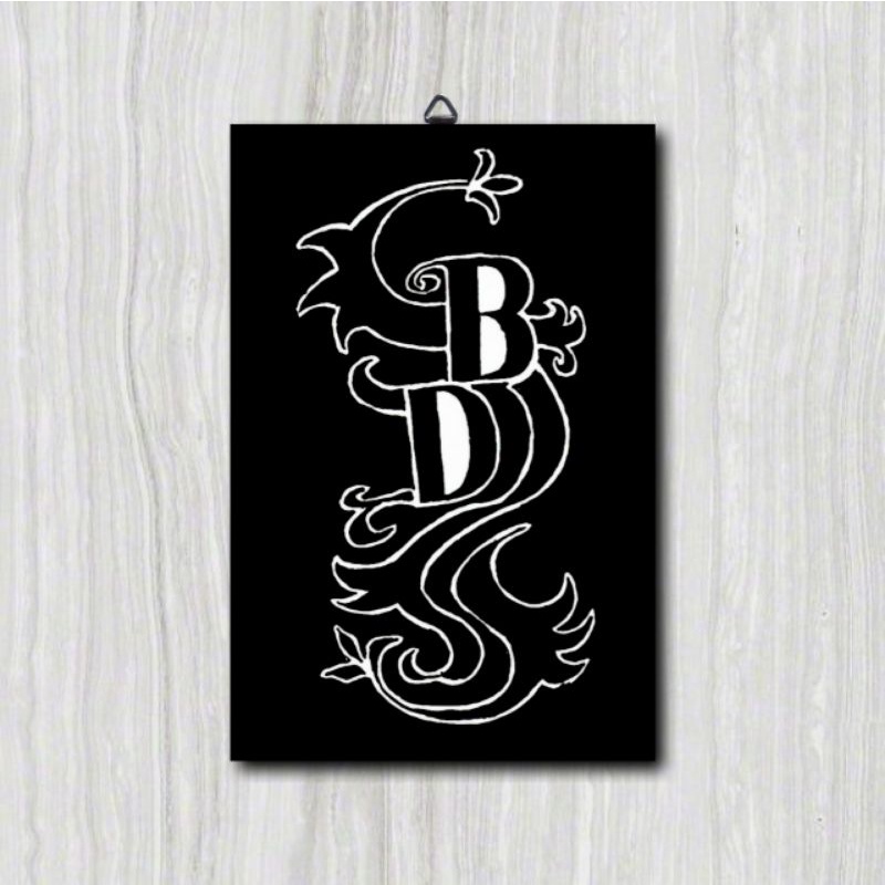Poster Frame Kayu Bendera Logo Geng Tokyo Revengers Touman Valhala Bonten / Anime / Hiasan Dinding / Dekorasi Kamar Murah Keren / Tenjiku Brahman Toman Valhalla Black Dragon-Black Dragon