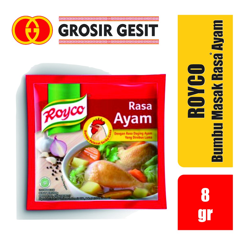 

Royco Fds Ayam Chicken Bumbu Masak 8 gr x 12pcs (Renceng)