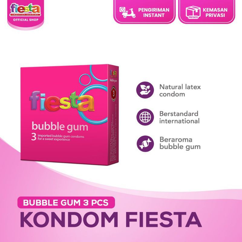 

Fiesta Kondom Bubble gum 3pcs