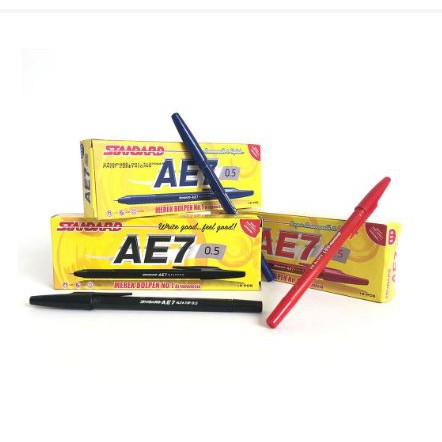 [SCHOOL] - Bolpen STANDARD AE7 PER BOX ISI 12 PCS