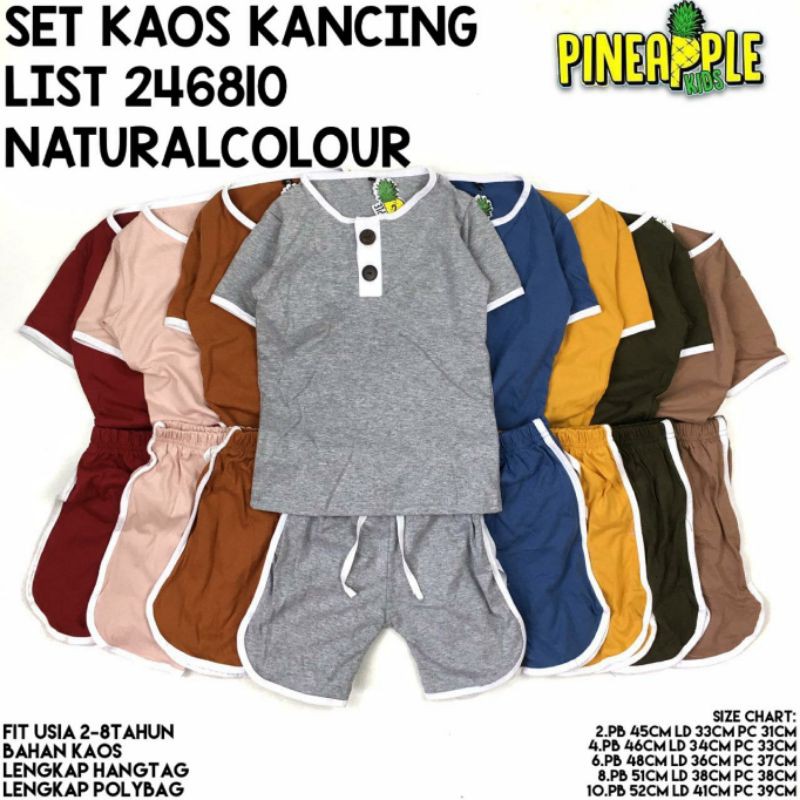 SET BASIC BUTTON LIST / SET BASIC PINEAPPLE / PLAY SET BASIC / SET BASIC KANCING / SETELAN PINEAPPLE