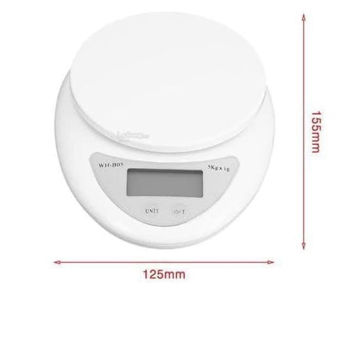 Timbangan Mangkok / Timbangan Dapur FREE Batrai / Electric Kitchen Scale