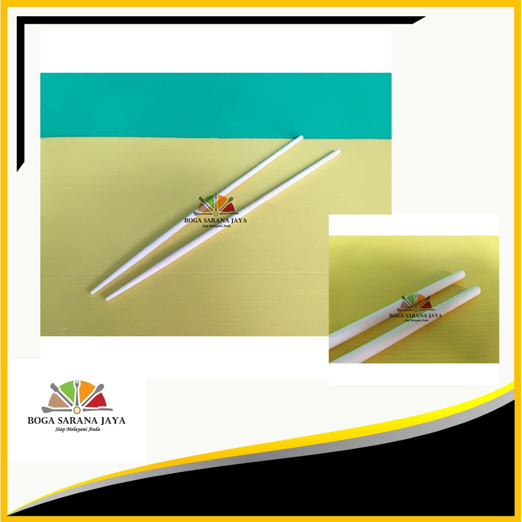 Sumpit Kayu Jumbo Putih/ Sumpit Panjang