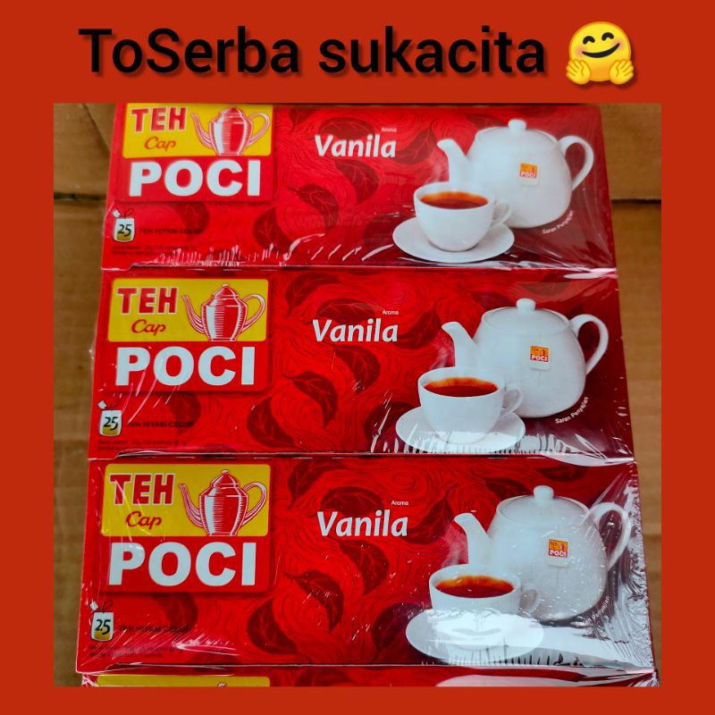 

Teh Celup Cap POCI .. AROMA VANILA .. 25 TEA BAGS
