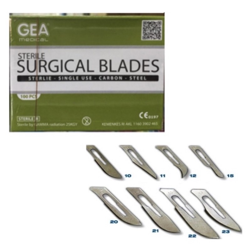 SURGICAL BLADE  STERILE / MATA PISAU GEA