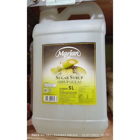 MARJAN SIRUP GULA 5 Liter / GULA CAIR / SUGAR SYRUP 5LITER