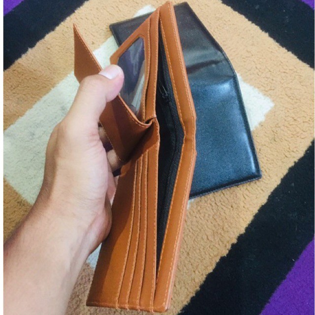 dompet lipat pria bahan kulit sintetis Pu adu manis #dompetlipat #dompetpria #dompetcowok #murah