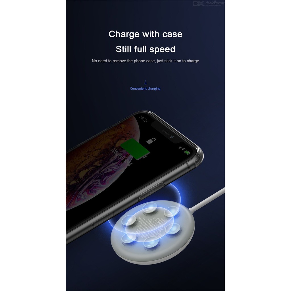 REMAX RP-W15 10W Wireless Suction Cup Charger Fast Charging