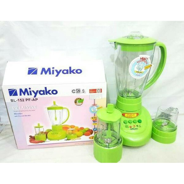 Blender Miyako BL 152 PF / AP Miyako 3in1 3 gelas plastik -Garansi resmi