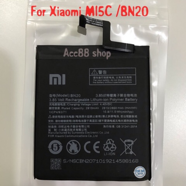 Baterai Batre Battery Original Xiaomi MI 5C BN20