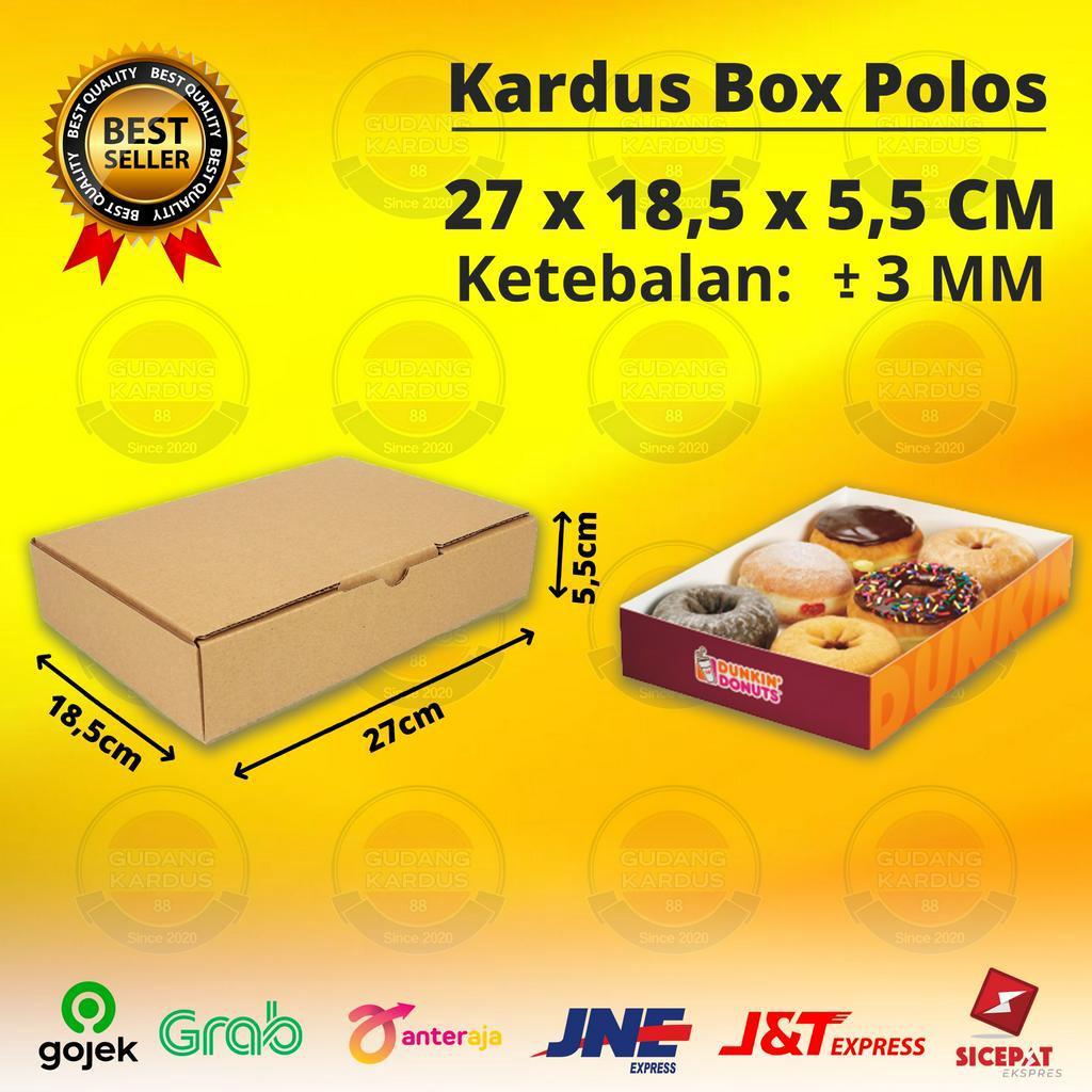 

Kardus Box Die Cut 27x18,5x5,5 CM Dus Packing Packaging Hampers Polos